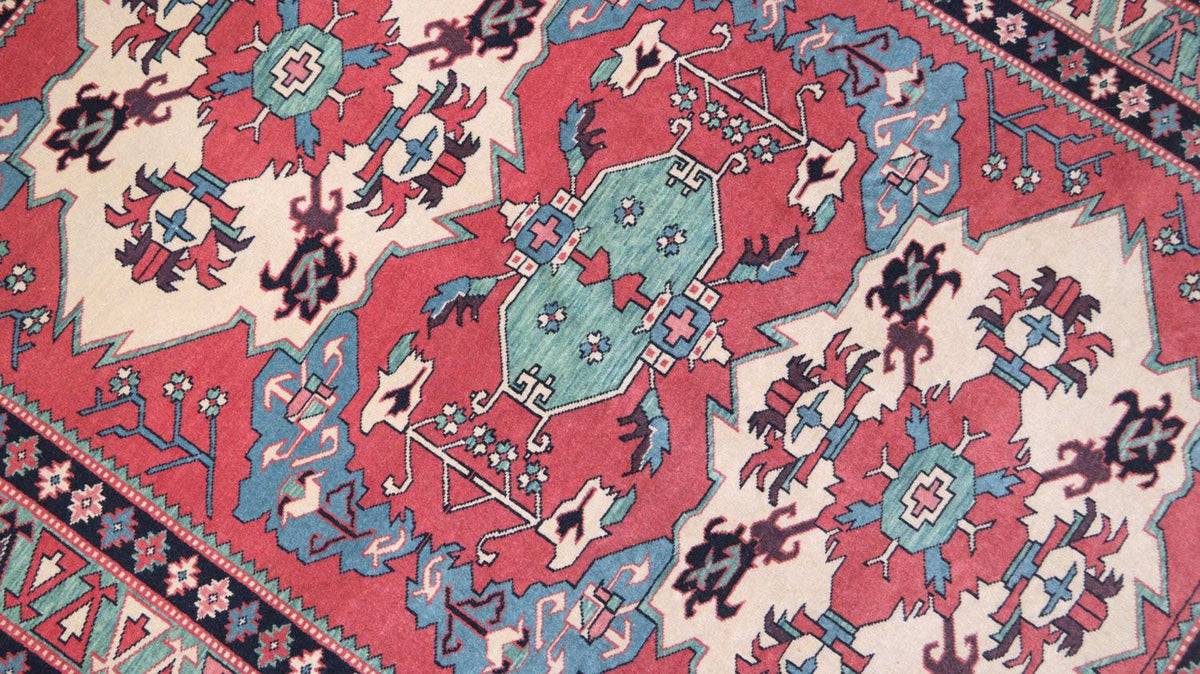 Alfombra afgana - 170 x 138 cm - rojo