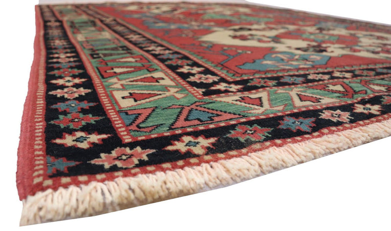 Alfombra afgana - 170 x 138 cm - rojo