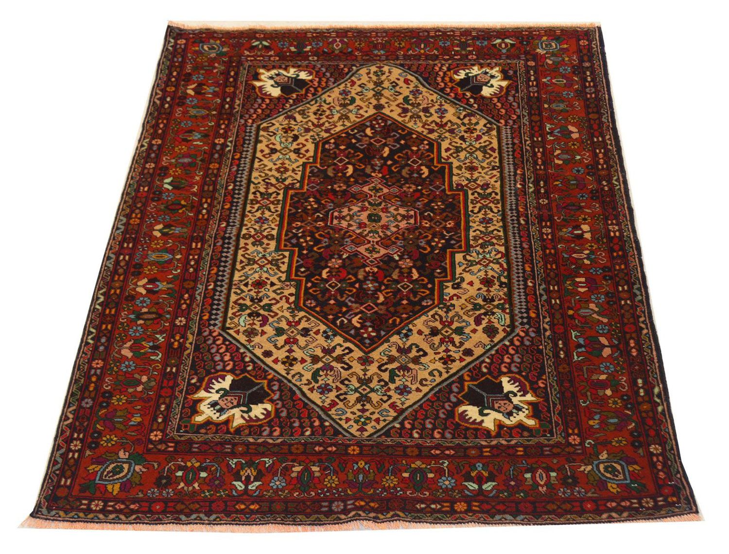 Alfombra afgana - 187 x 125 cm - rojo