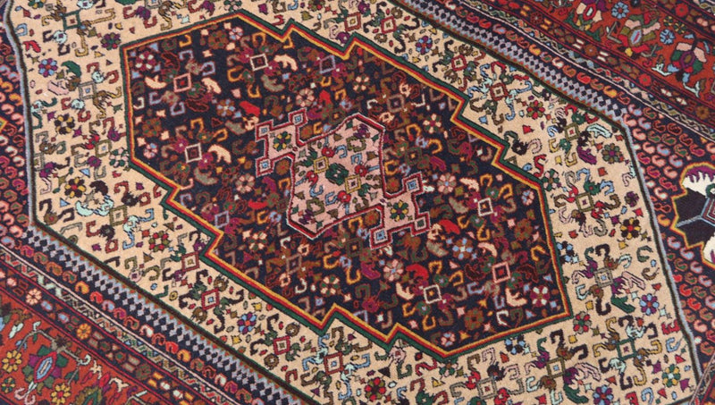 Alfombra afgana - 187 x 125 cm - rojo