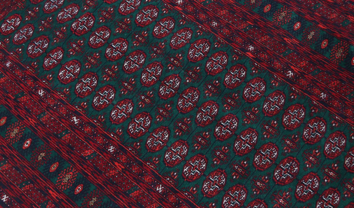 Alfombra afgana - 189 x 124 cm - rojo oscuro