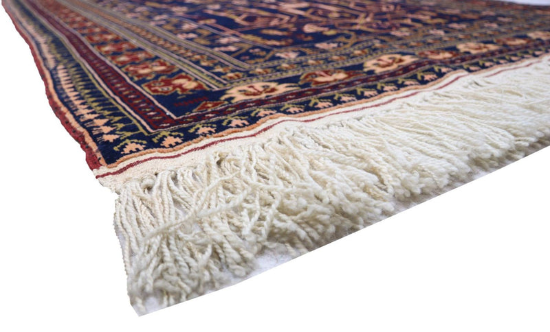 Alfombra afgana - 131 x 87 cm - azul oscuro