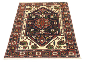 Alfombra afgana - 182 x 129 cm - azul oscuro