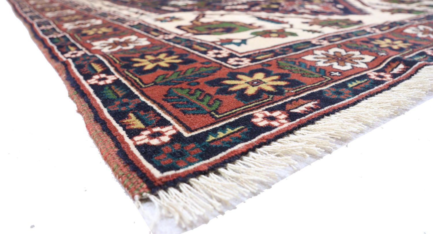 Alfombra afgana - 182 x 129 cm - azul oscuro