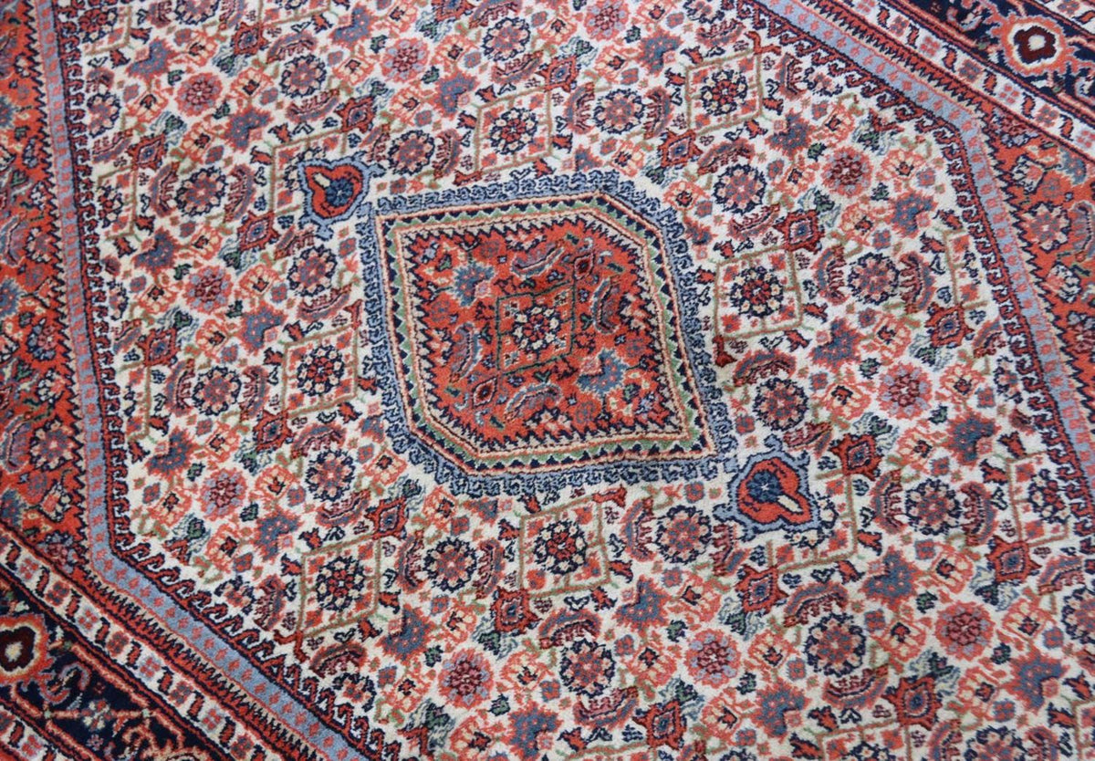 Alfombra oriental - Bidjar - Indus - 167 x 117 cm - rojo