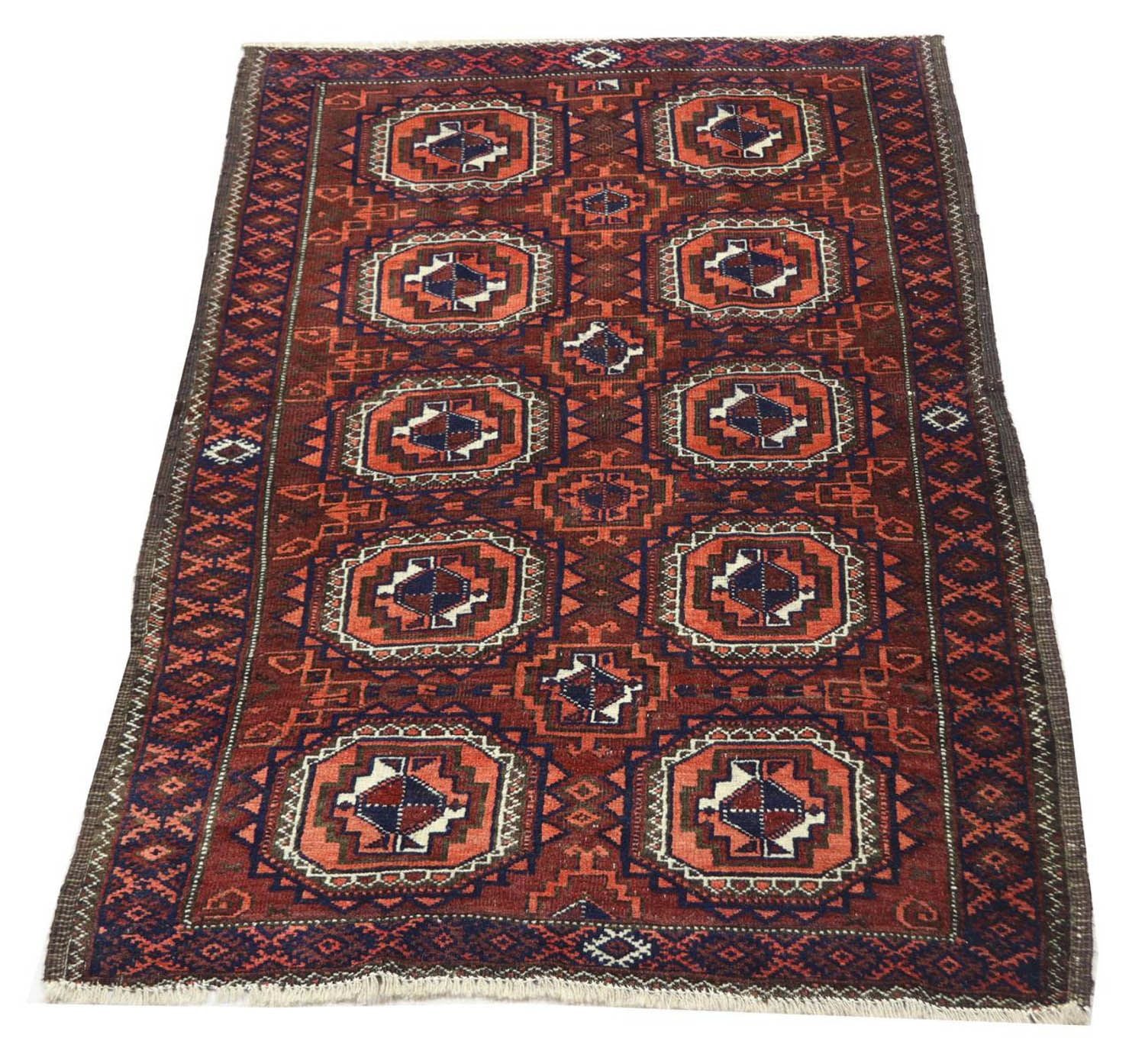 Alfombra Belutsch - 163 x 95 cm - marrón