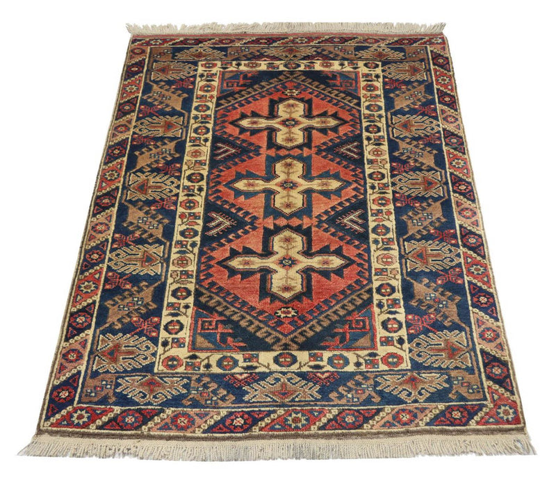 Alfombra oriental - 192 x 120 cm - óxido