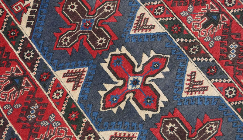 Alfombra oriental - 184 x 119 cm - rojo