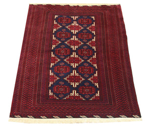 Alfombra Belutsch - 205 x 127 cm - rojo oscuro