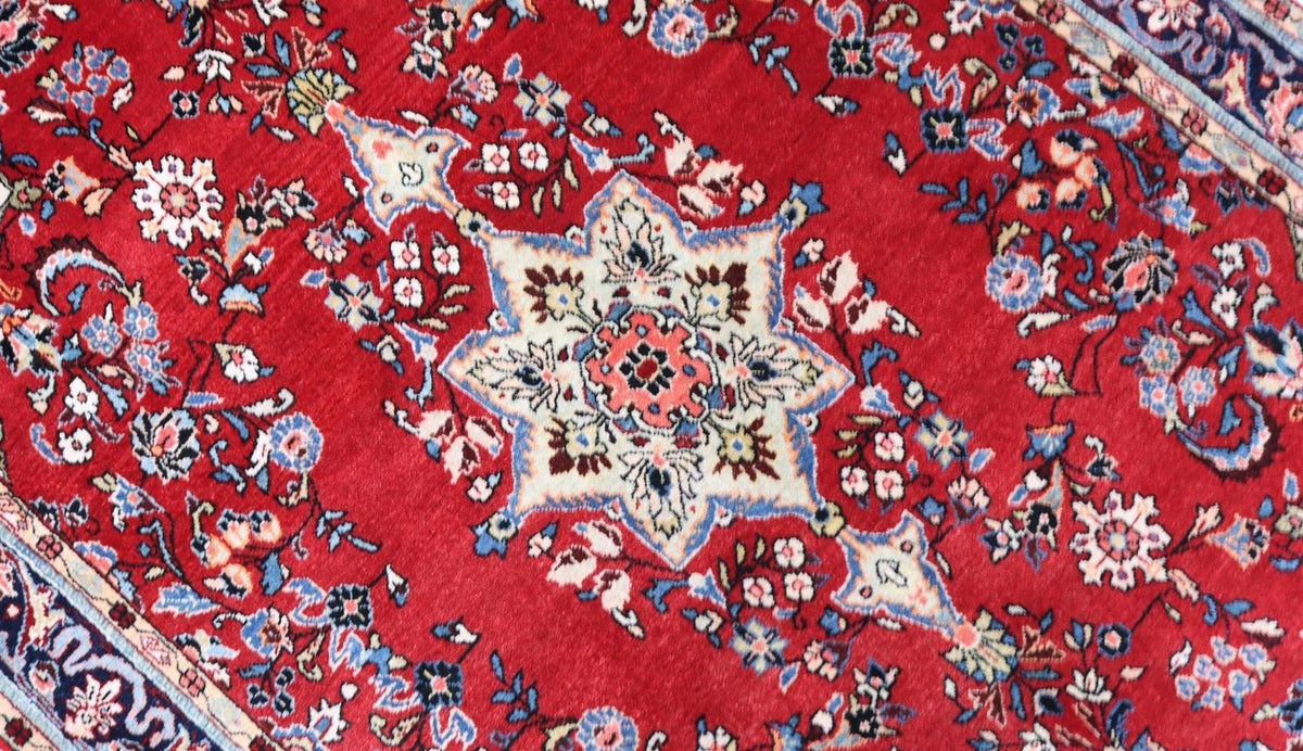 Alfombra persa - Bidjar - 152 x 104 cm - rojo