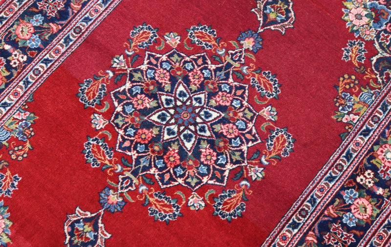 Alfombra persa - Keshan - 154 x 101 cm - rojo