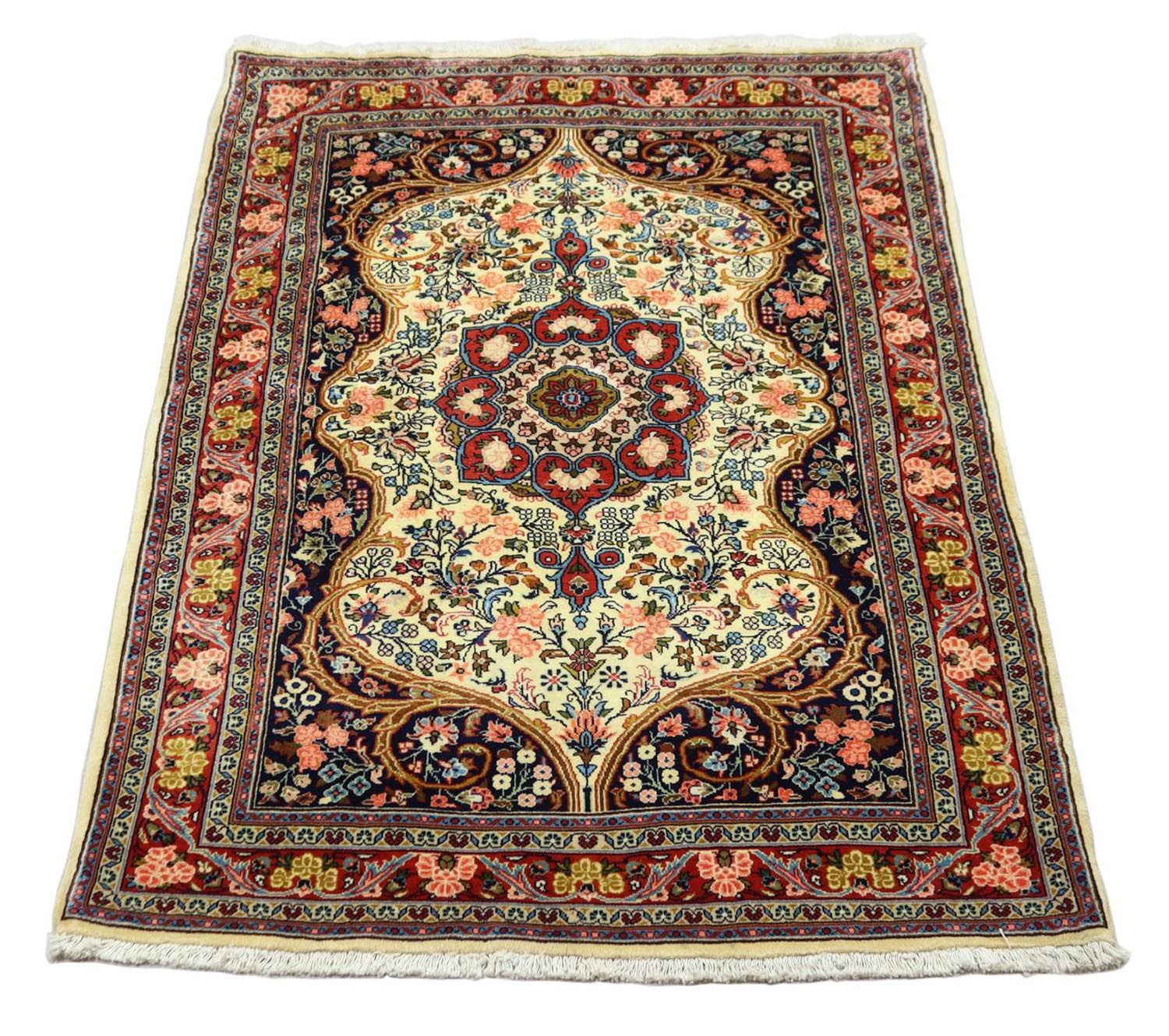 Alfombra persa - Bidjar - 160 x 107 cm - beige