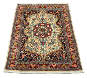 Alfombra persa - Bidjar - 160 x 107 cm - beige
