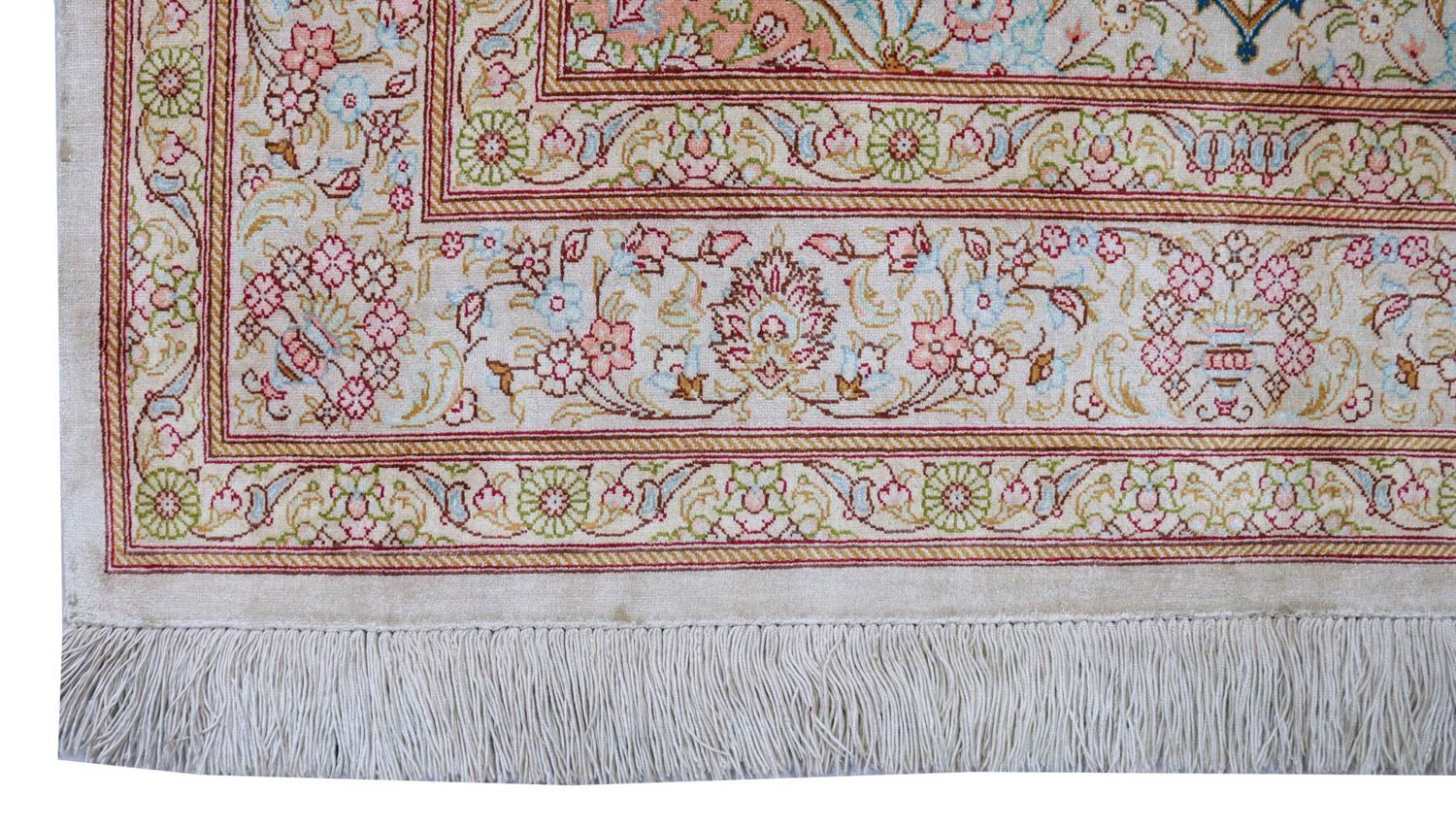 Alfombra de seda - Ghom Seda - Prima - 150 x 100 cm - beige