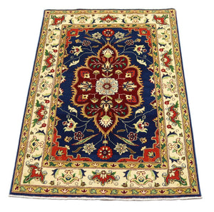 Alfombra Ziegler - 152 x 102 cm - azul oscuro
