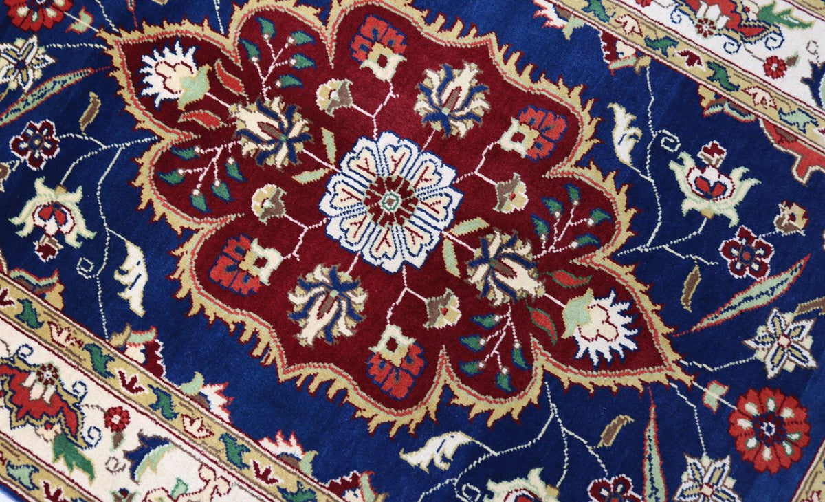 Alfombra Ziegler - 152 x 102 cm - azul oscuro