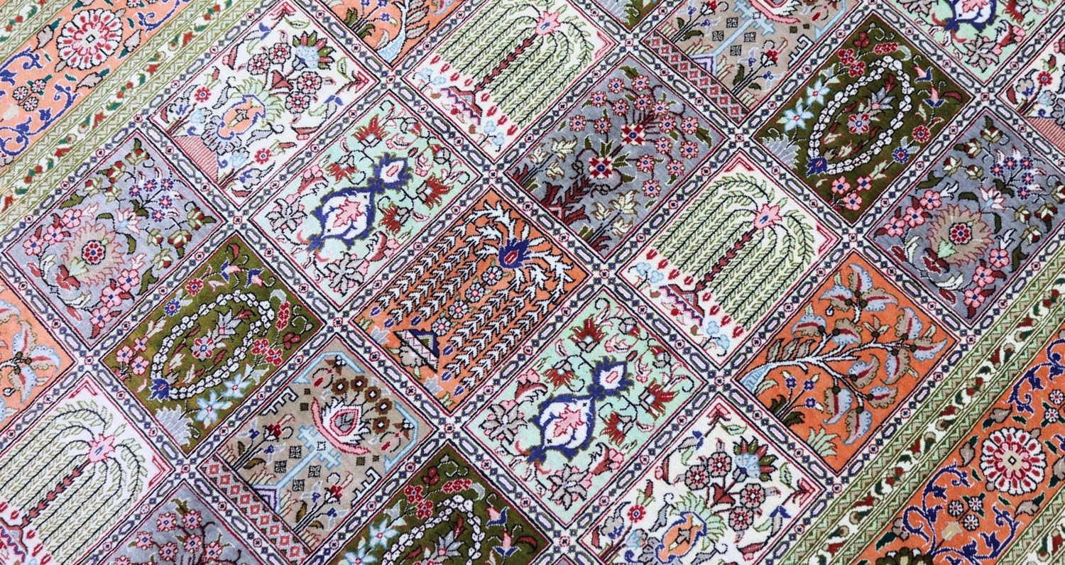 Alfombra de seda - Ghom Seda - Prima - 157 x 100 cm - óxido