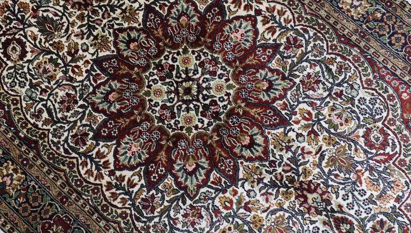 Alfombra de seda - Seda de Cachemira - 170 x 109 cm - rojo
