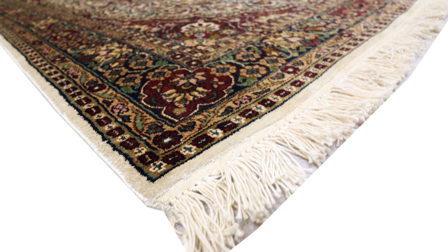 Alfombra de seda - Seda de Cachemira - 170 x 109 cm - rojo