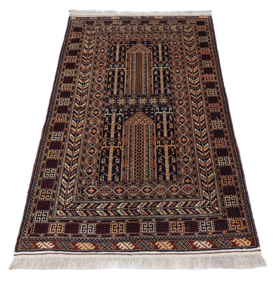 Alfombra Belutsch - 155 x 95 cm - negro