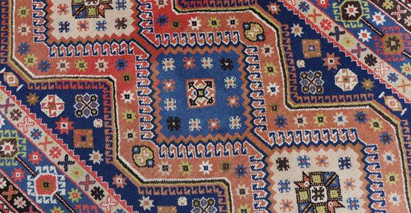 Alfombra persa - Nómada - 162 x 108 cm - azul oscuro