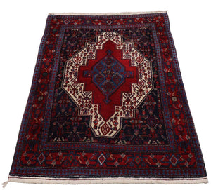 Alfombra persa - Clásica - 150 x 116 cm - azul oscuro