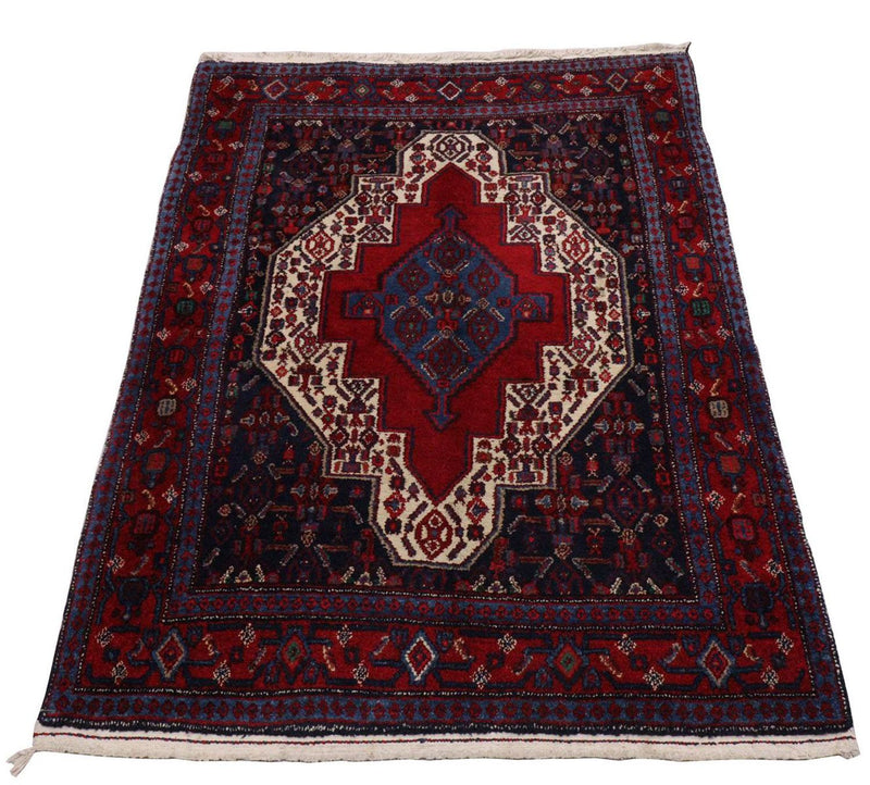 Alfombra persa - Clásica - 150 x 116 cm - azul oscuro