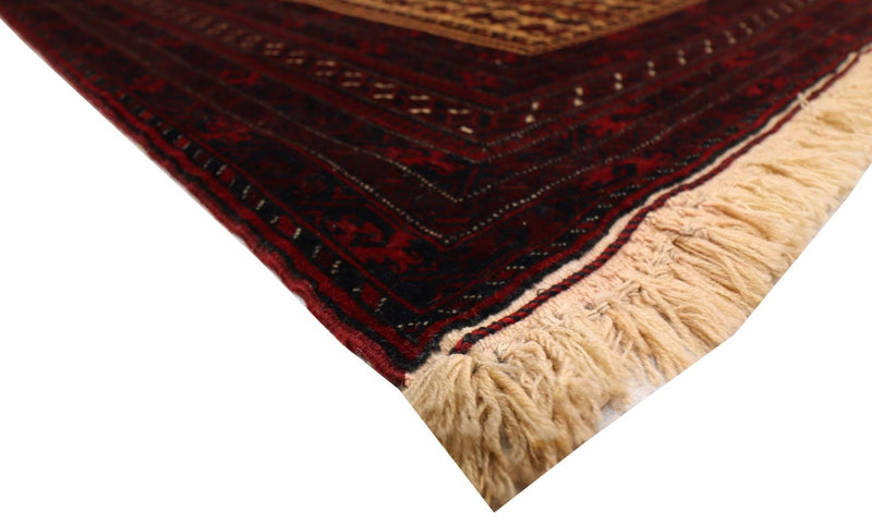 Alfombra afgana - 150 x 95 cm - rojo oscuro