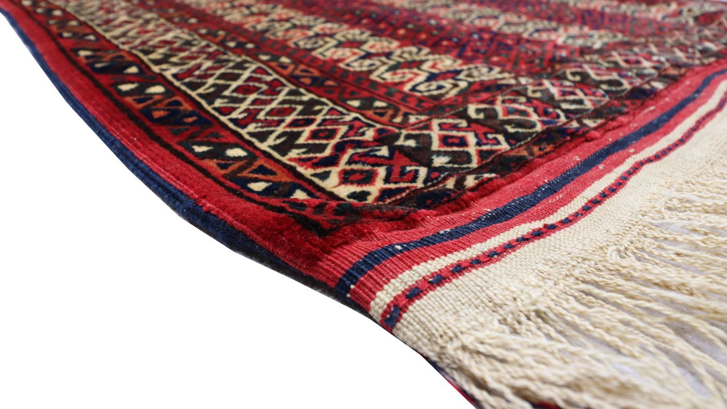 Alfombra Belutsch - 116 x 95 cm - rojo oscuro