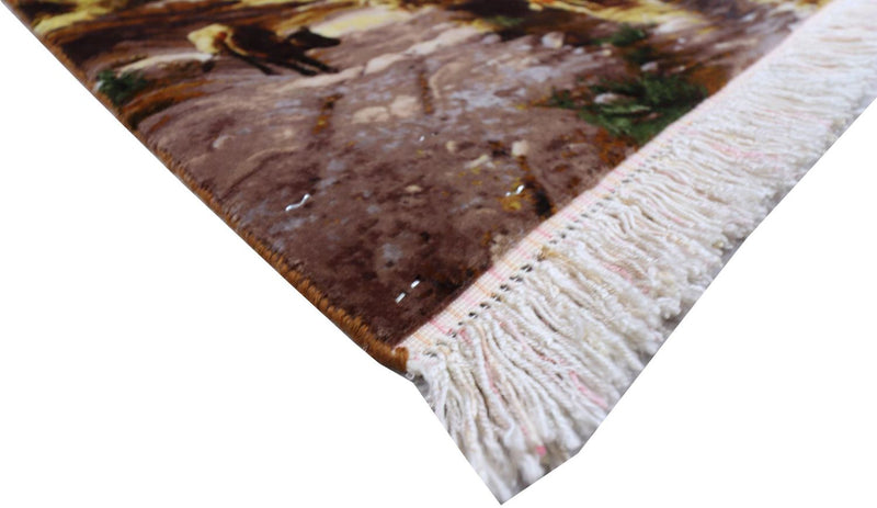 Alfombra persa - Tabriz - 72 x 50 cm - multicolor