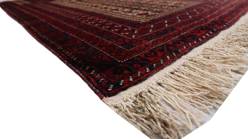 Alfombra Belutsch - 156 x 88 cm - rojo oscuro