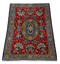 Alfombra persa - Ghom - 97 x 78 cm - rojo