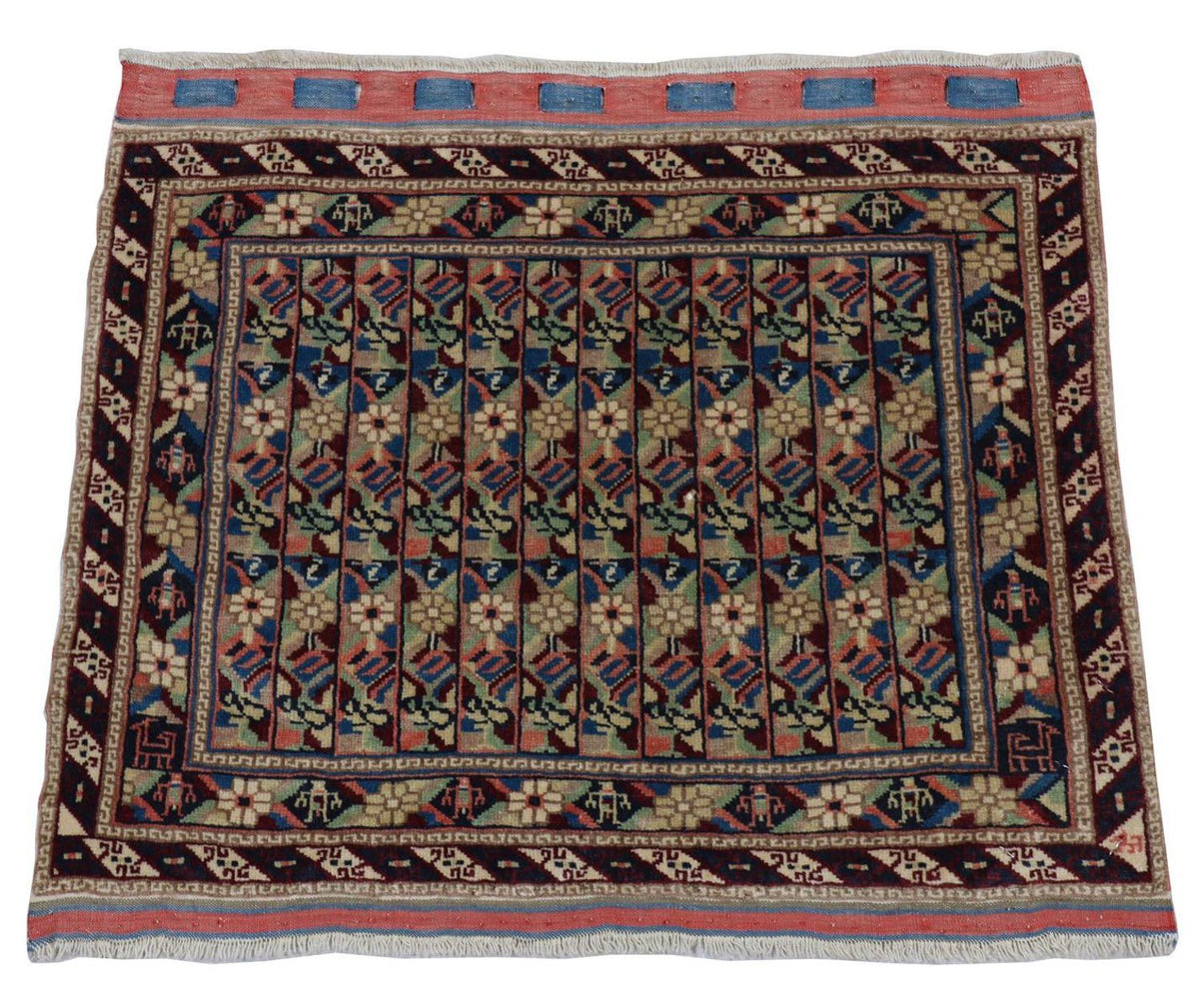 Alfombra afgana - Bukhara - 75 x 56 cm - azul