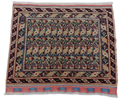 Alfombra afgana - Bukhara - 75 x 55 cm - azul