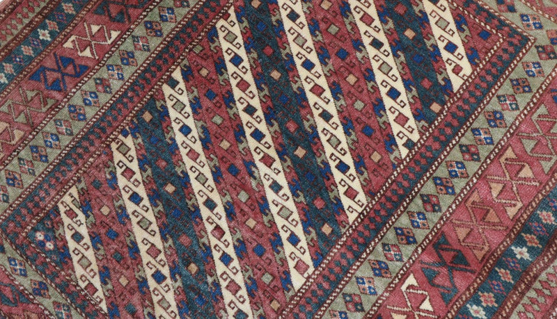 Alfombra afgana - Bukhara cuadrado  - 103 x 93 cm - azul oscuro
