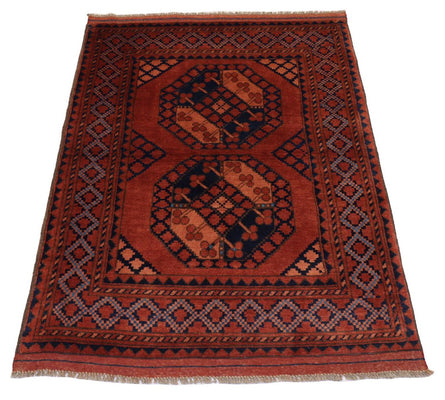 Alfombra afgana - 120 x 92 cm - rojo