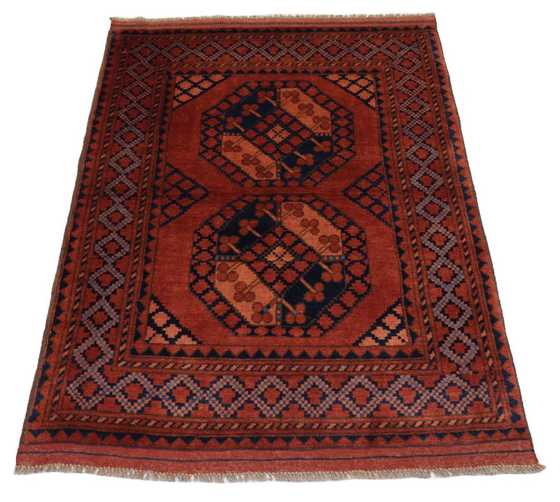 Alfombra afgana - 120 x 92 cm - rojo