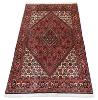 Alfombra persa - Bidjar - 141 x 76 cm - rojo