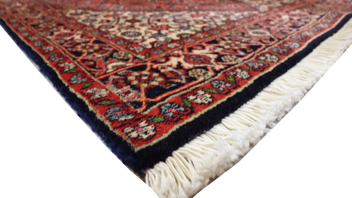 Alfombra persa - Bidjar - 141 x 76 cm - rojo