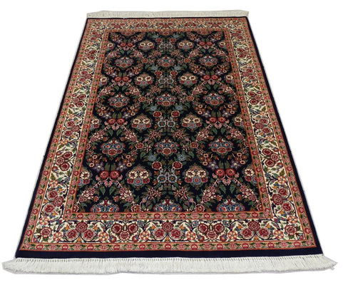 Alfombra oriental - 215 x 123 cm - negro