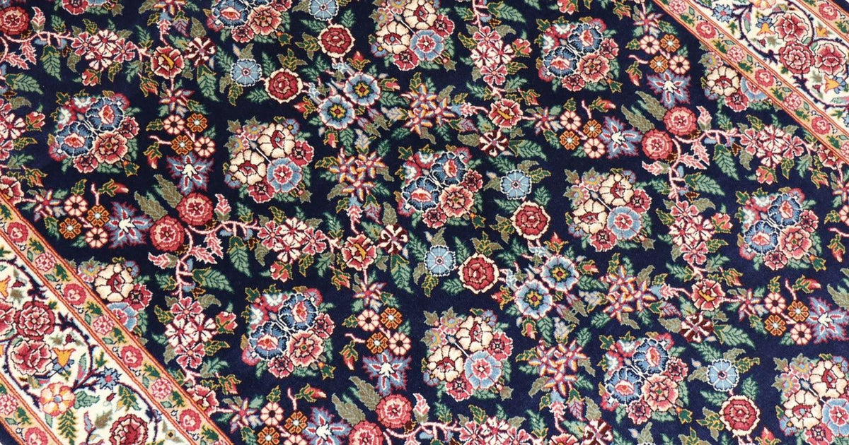 Alfombra oriental - 215 x 123 cm - negro