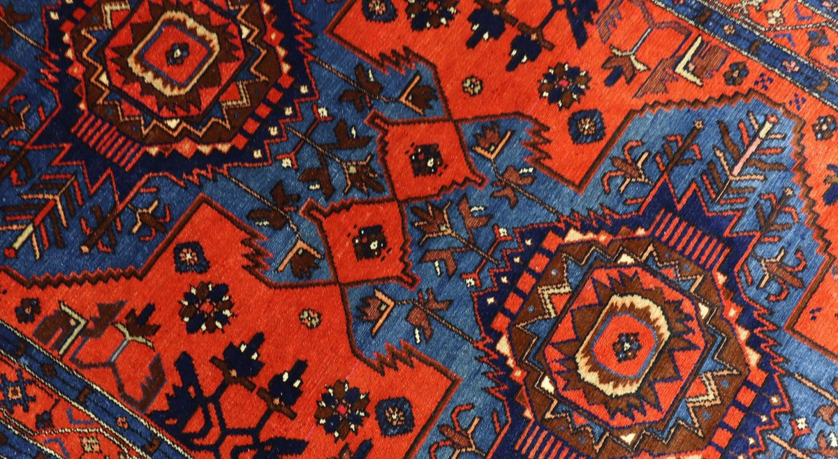 Alfombra oriental - 187 x 122 cm - azul