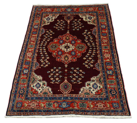 Alfombra Ziegler - Kazak - 188 x 122 cm - rojo oscuro