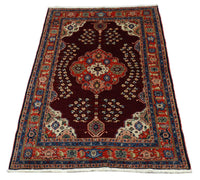 Alfombra Ziegler - Kazak - 188 x 122 cm - rojo oscuro