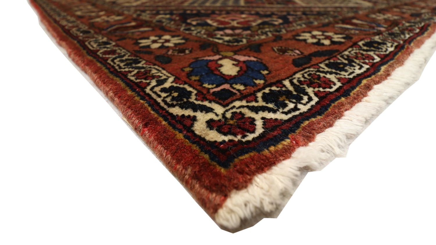 Alfombra persa - Nómada - 204 x 142 cm - rojo oscuro