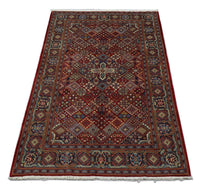 Alfombra persa - Keshan - 220 x 140 cm - rojo oscuro