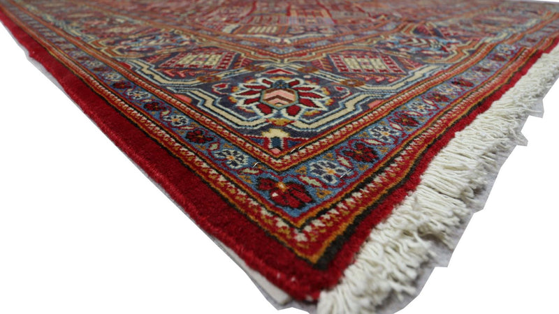 Alfombra persa - Keshan - 220 x 140 cm - rojo oscuro