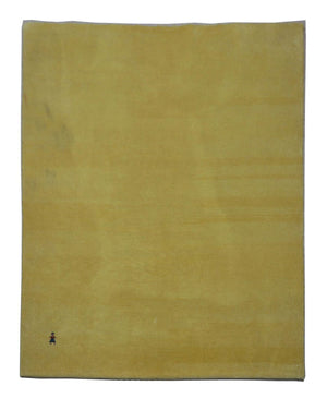 Alfombra Gabbeh - Loribaft Persa - 155 x 128 cm - verde oliva