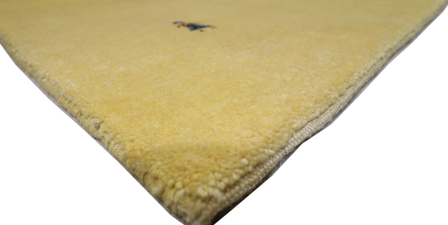 Alfombra Gabbeh - Loribaft Persa - 155 x 128 cm - verde oliva