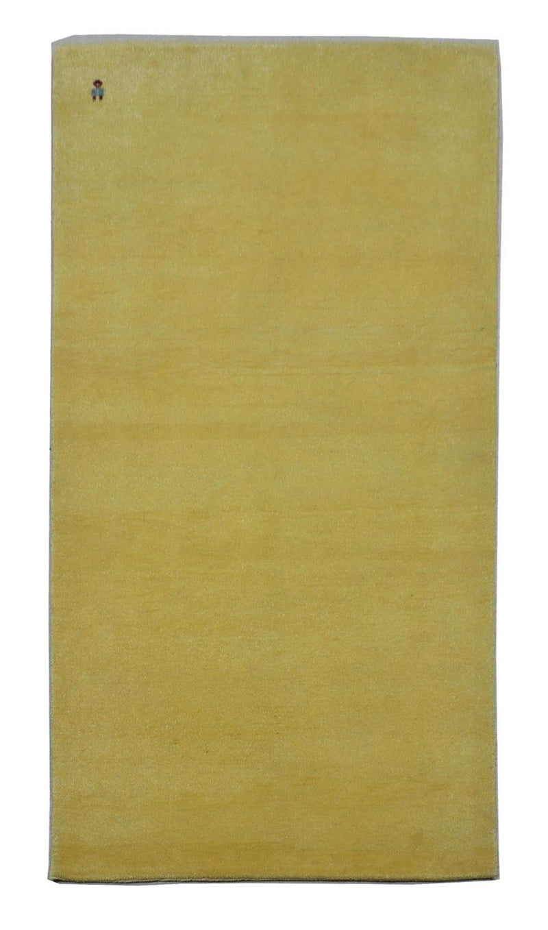 Alfombra Gabbeh - Loribaft Persa - 190 x 102 cm - verde oliva